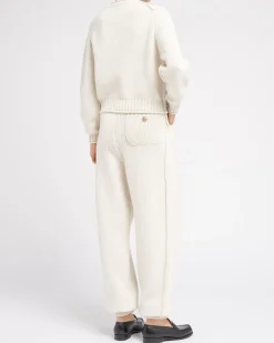 Women Barrie Trousers in chunky cashmere