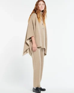 Women Barrie Trousers in chunky-knit cashmere