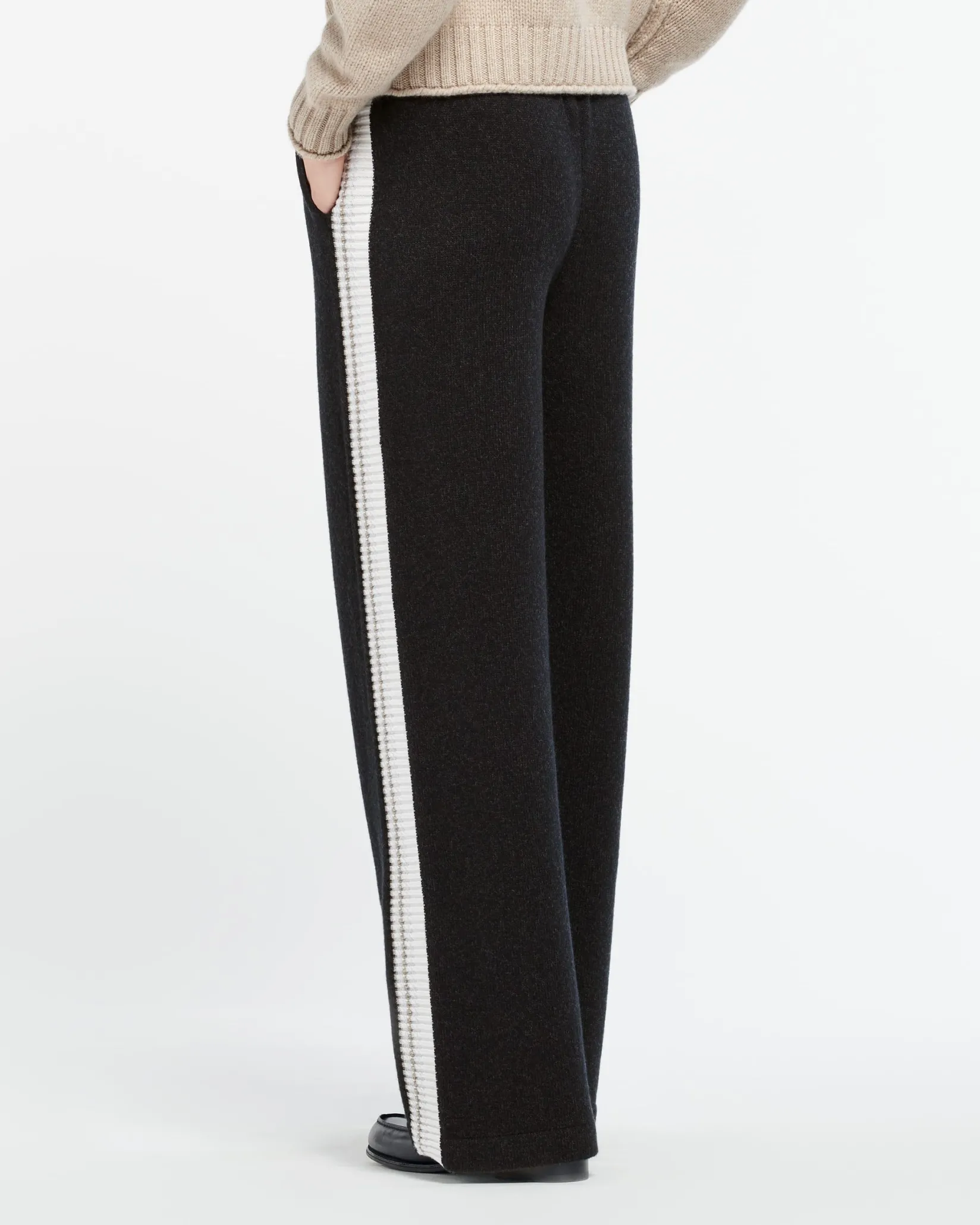 Women Barrie Trousers in marled cashmere