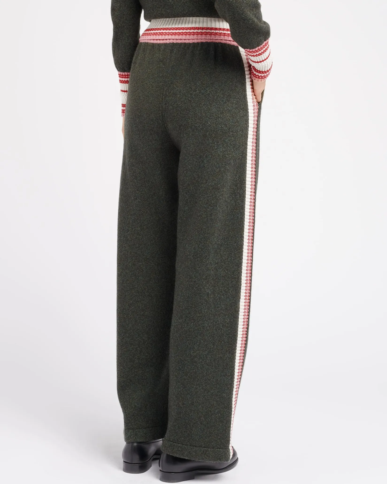 Women Barrie Trousers in marled cashmere