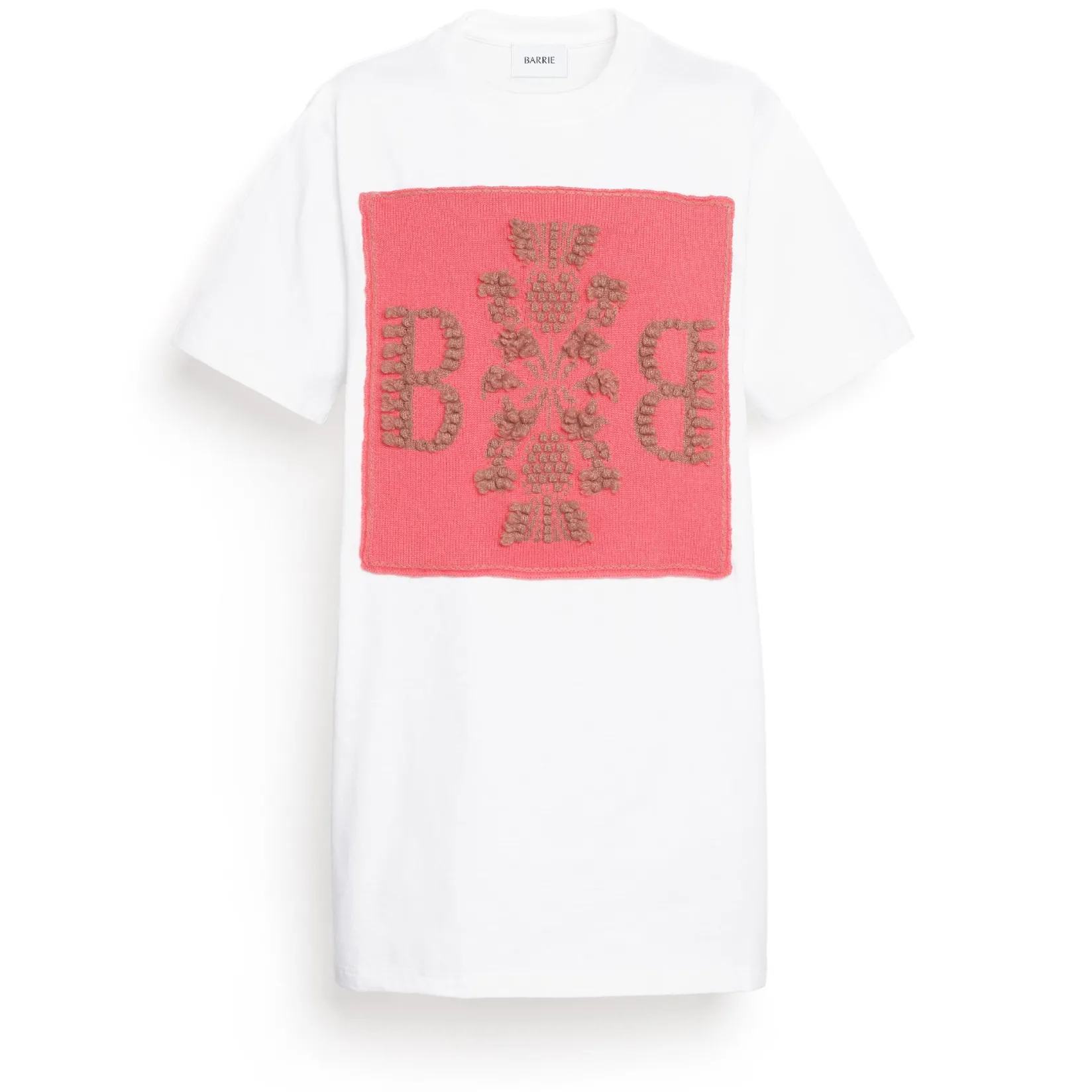 Women Barrie T-shirt dress with logo cashmere patch
