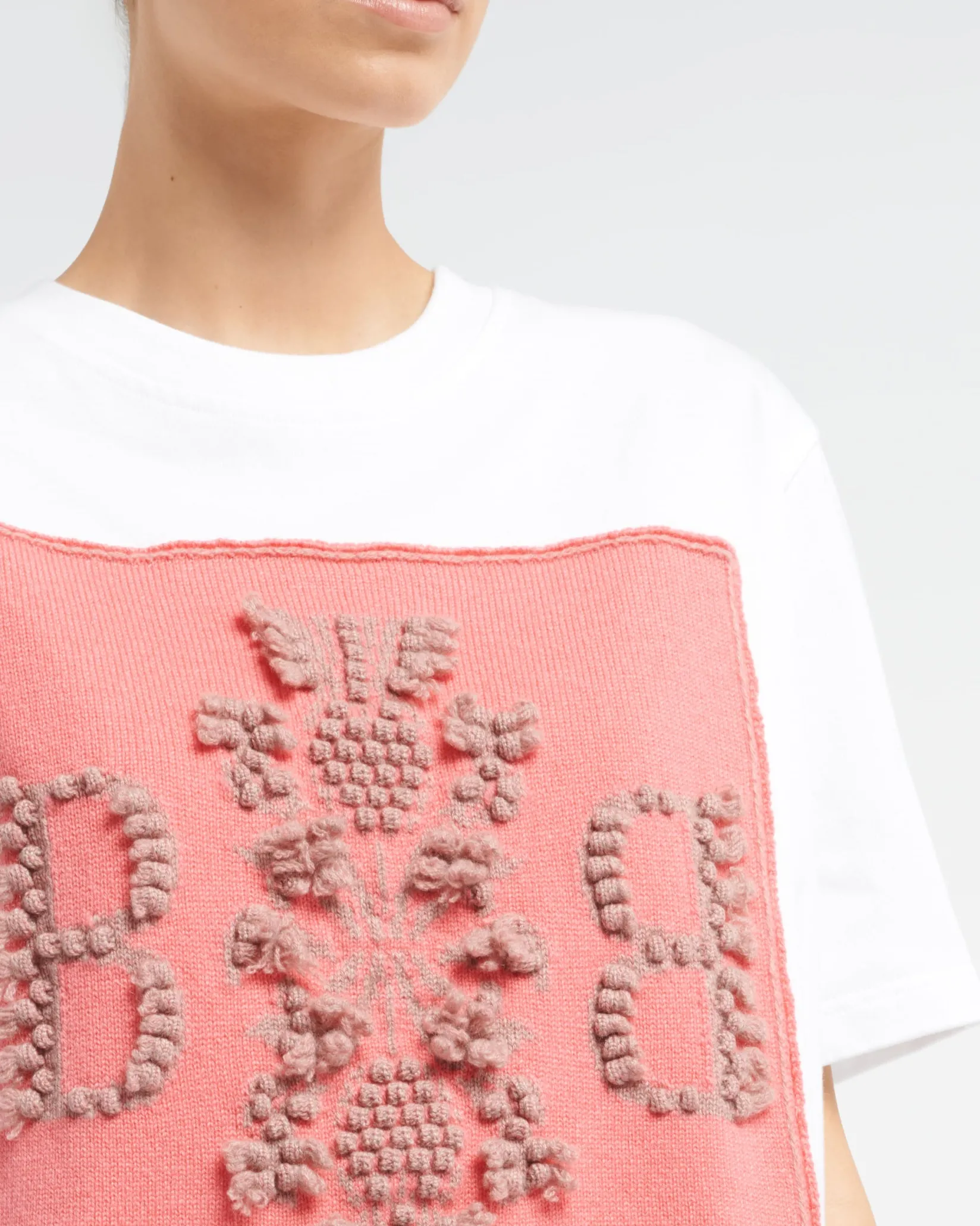 Women Barrie T-shirt dress with logo cashmere patch