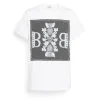 Women Barrie T-shirt with logo cashmere patch