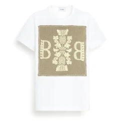 Women Barrie T-shirt with logo cashmere patch