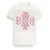Women Barrie T-shirt with logo cashmere patch