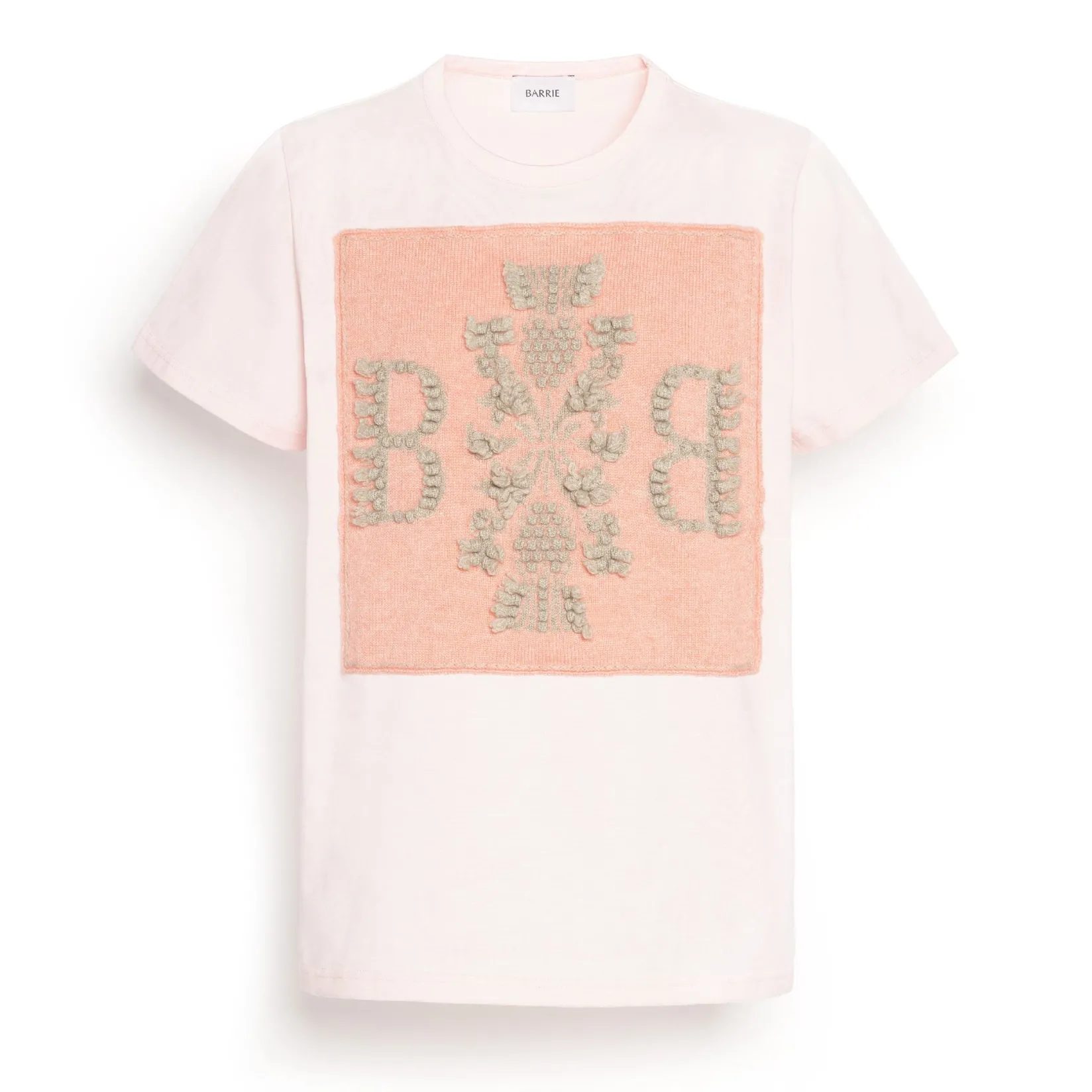 Women Barrie T-shirt with logo cashmere patch
