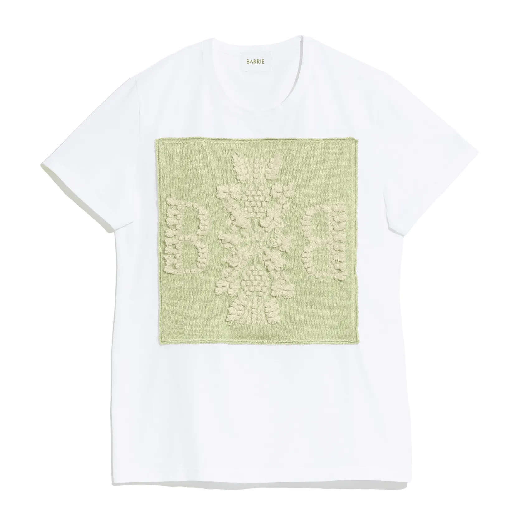 Women Barrie T-shirt with logo cashmere patch