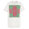 Women Barrie T-shirt with logo cashmere patch