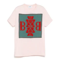 Women Barrie T-shirt with logo cashmere patch