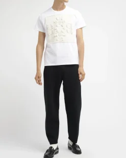 Women Barrie T-shirt with logo cashmere patch