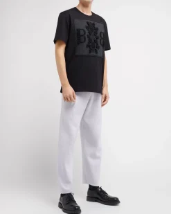 Women Barrie T-shirt with logo cashmere patch