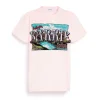 Women Barrie T-Shirt with Greetings patch in cashmere