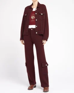 Women Barrie T-shirt with printed cashmere patch