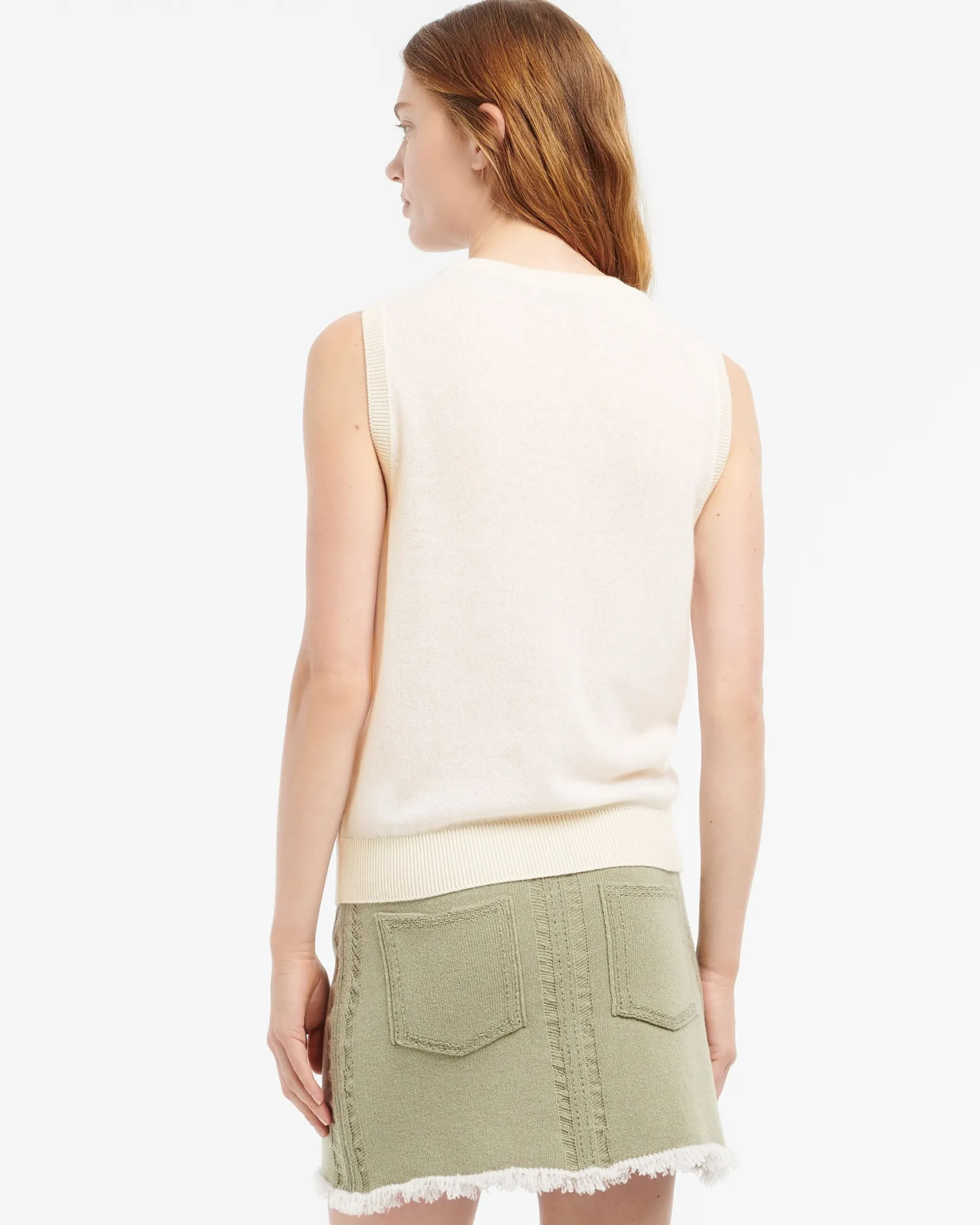 Women Barrie Ultra-fine cashmere and cotton top