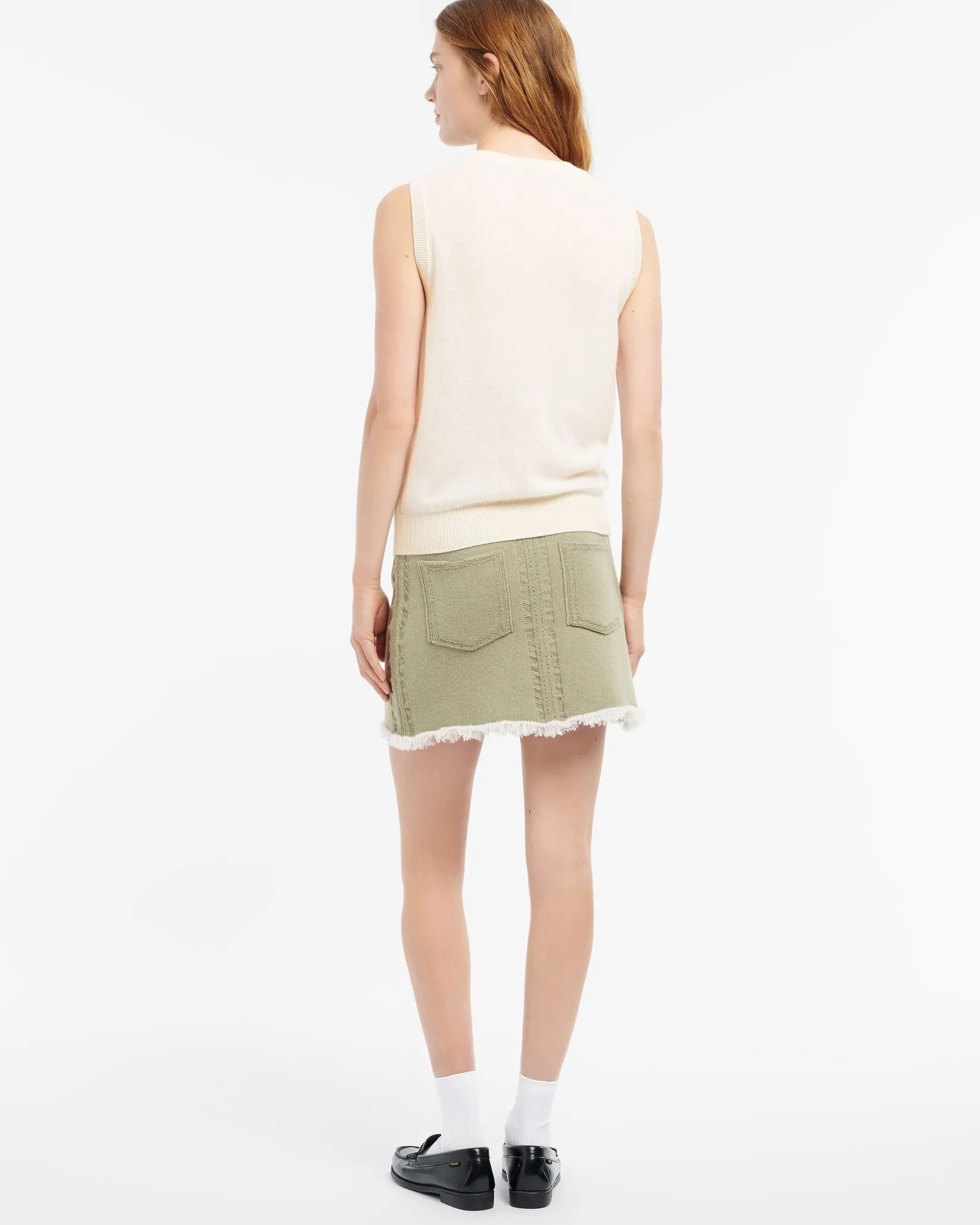 Women Barrie Ultra-fine cashmere and cotton top