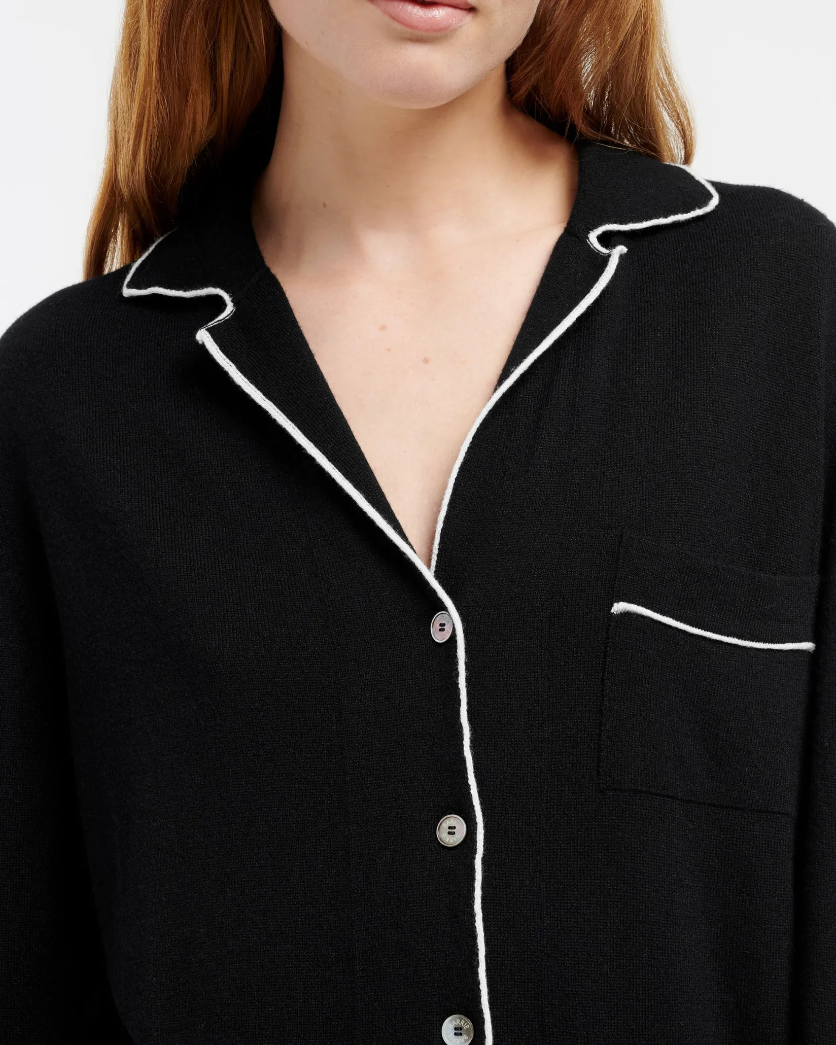Women Barrie Ultra-fine cashmere and silk shirt