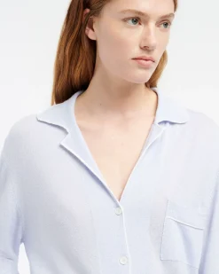 Women Barrie Ultra-fine cashmere and silk shirt