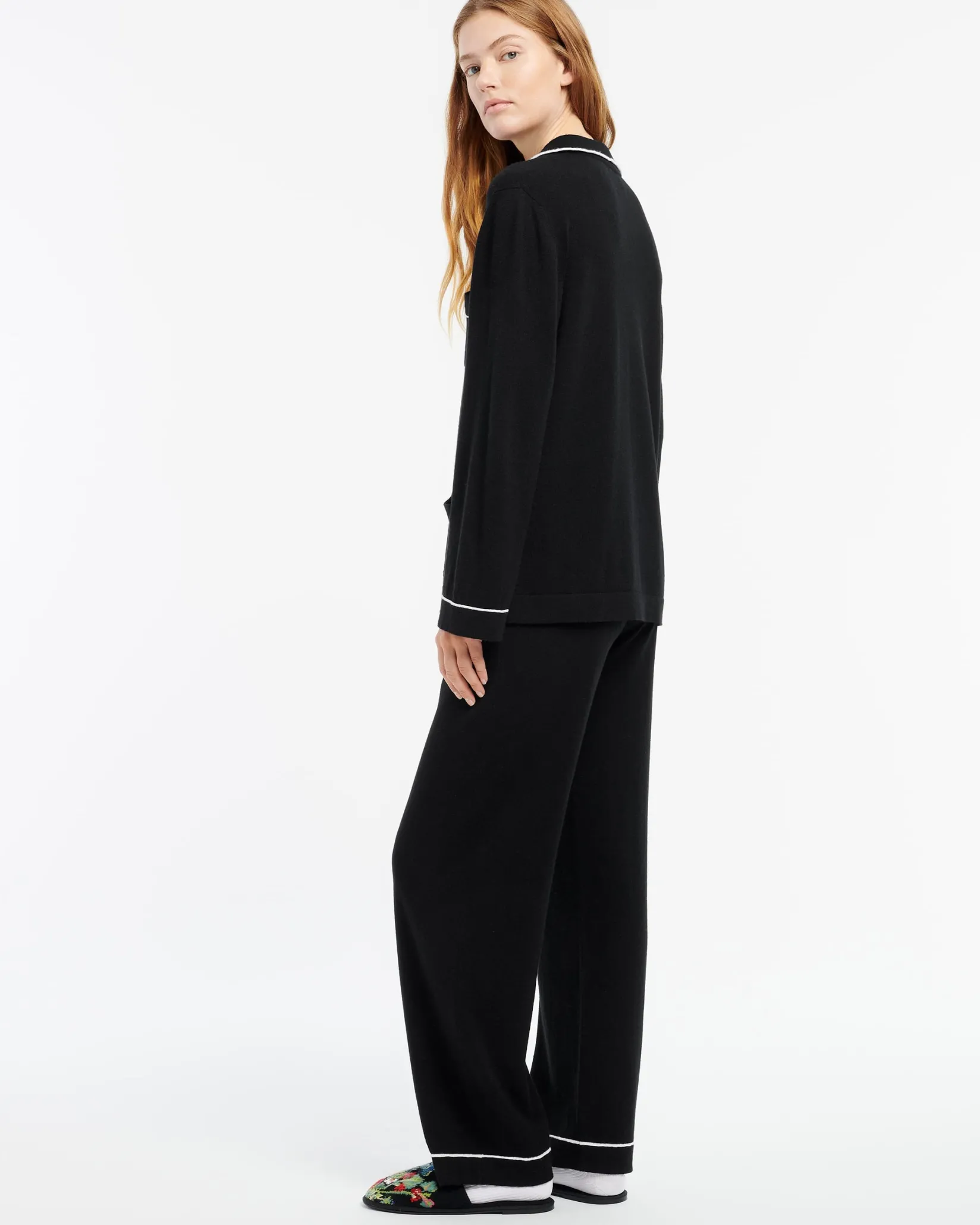 Women Barrie Ultra-fine cashmere and silk trousers