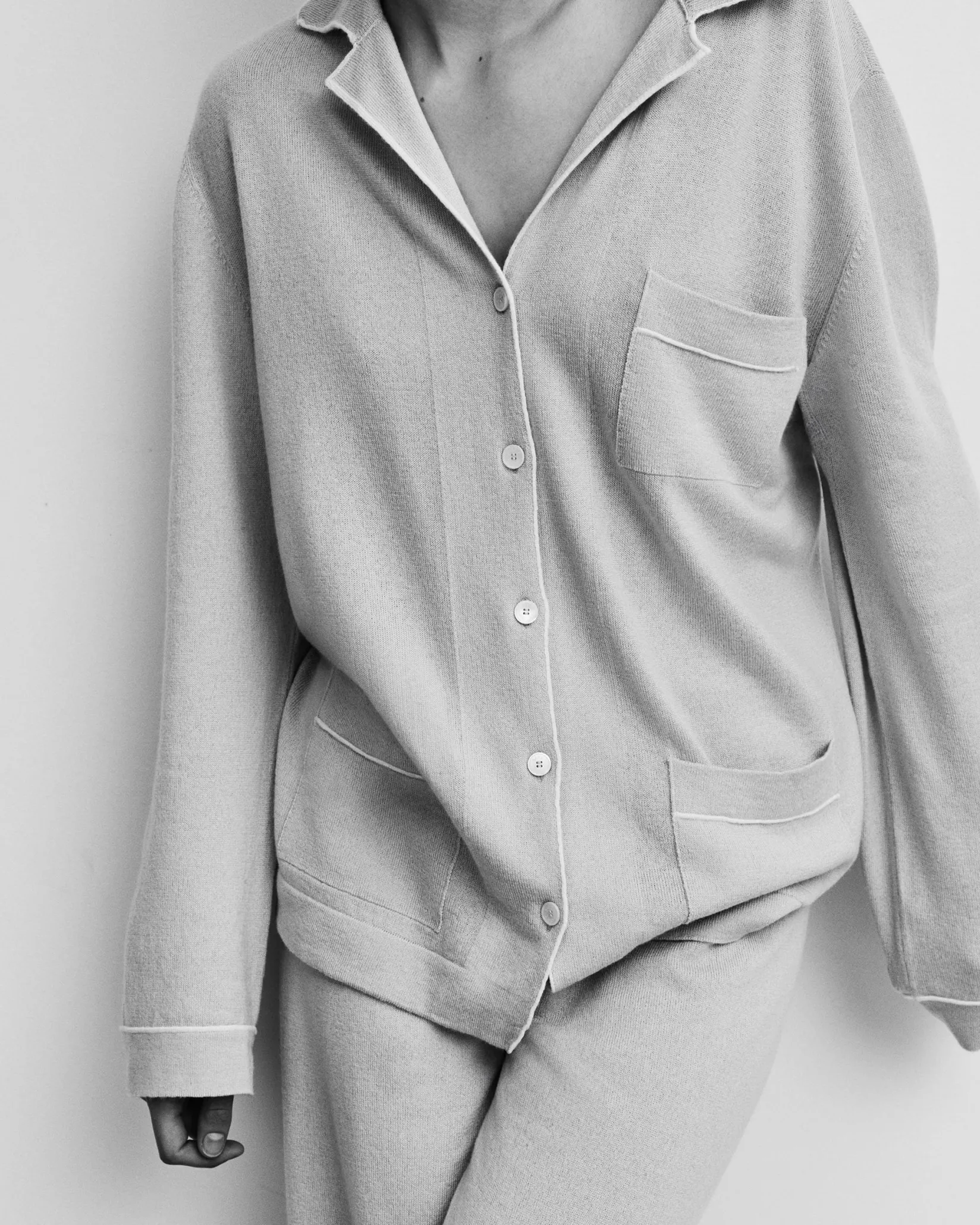 Women Barrie Ultra-fine cashmere and silk shirt