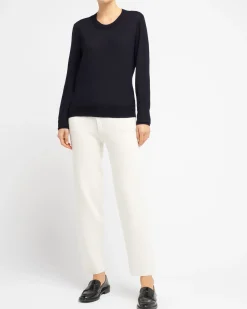 Women Barrie Ultra-fine cashmere round-neck jumper