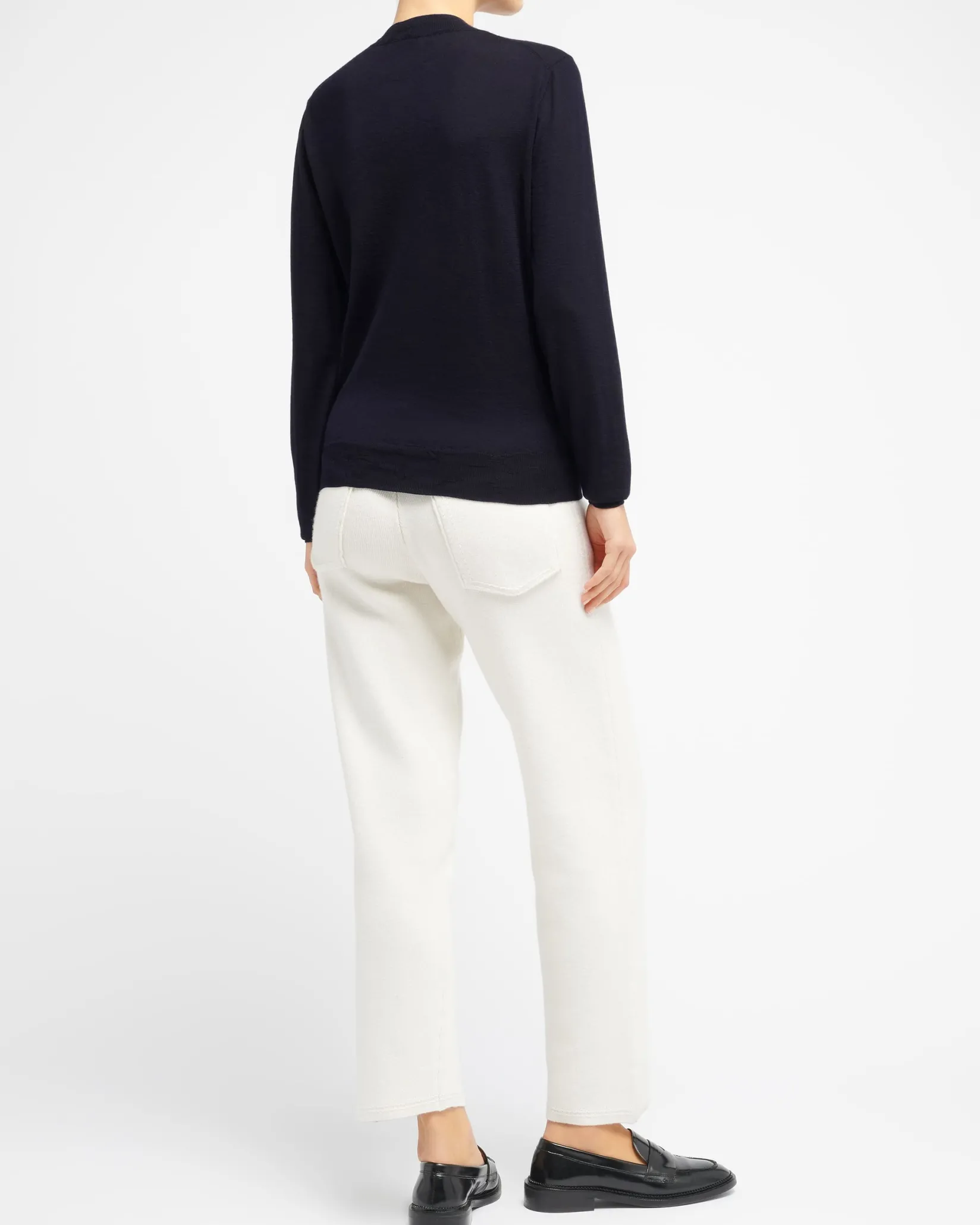 Women Barrie Ultra-fine cashmere round-neck jumper