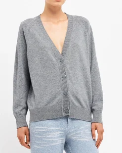 Women Barrie V-neck cashmere cardigan