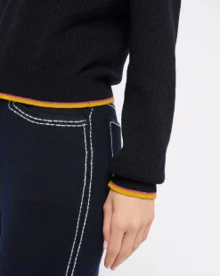 Women Barrie V-neck jumper in lightweight cashmere