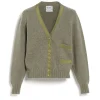Women Barrie Wool cardigan with ribbon detail