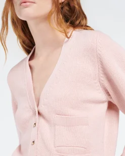 Women Barrie Wool cardigan with ribbon detail