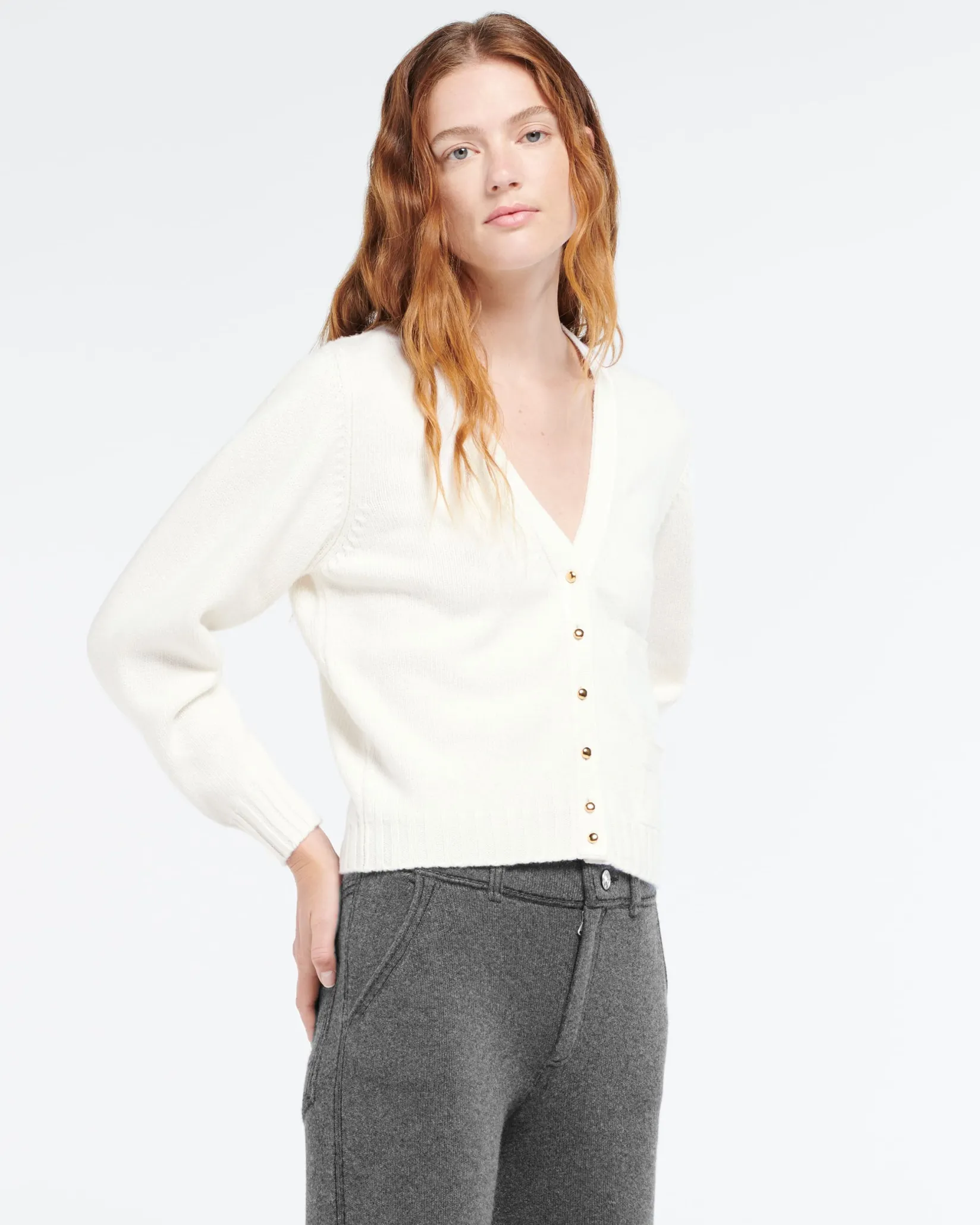 Women Barrie Wool cardigan with ribbon detail
