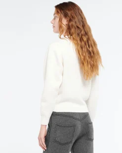 Women Barrie Wool cardigan with ribbon detail