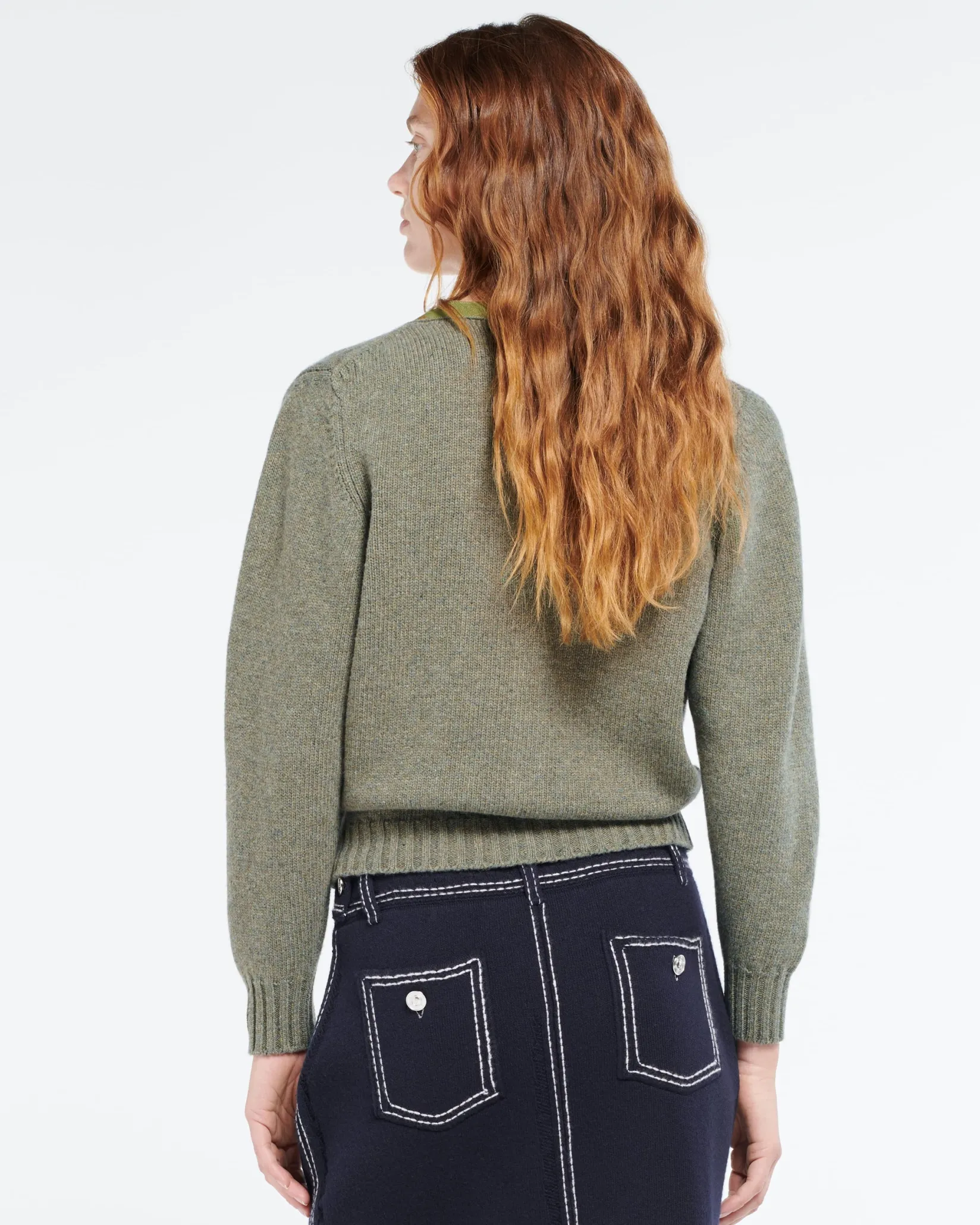 Women Barrie Wool cardigan with ribbon detail