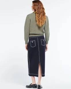 Women Barrie Wool cardigan with ribbon detail