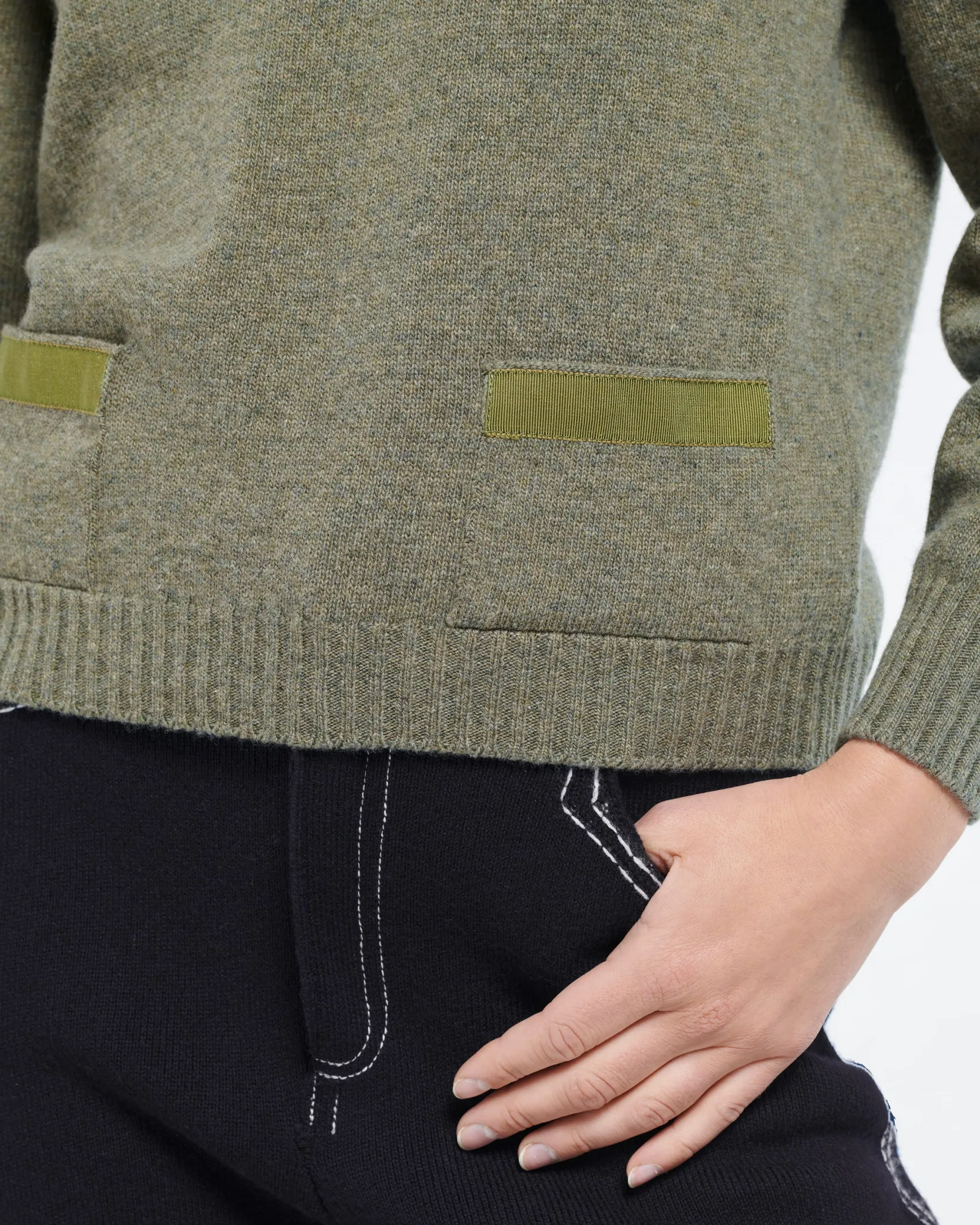 Women Barrie Wool jumper with ribbon detail