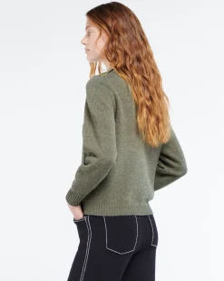 Women Barrie Wool jumper with ribbon detail