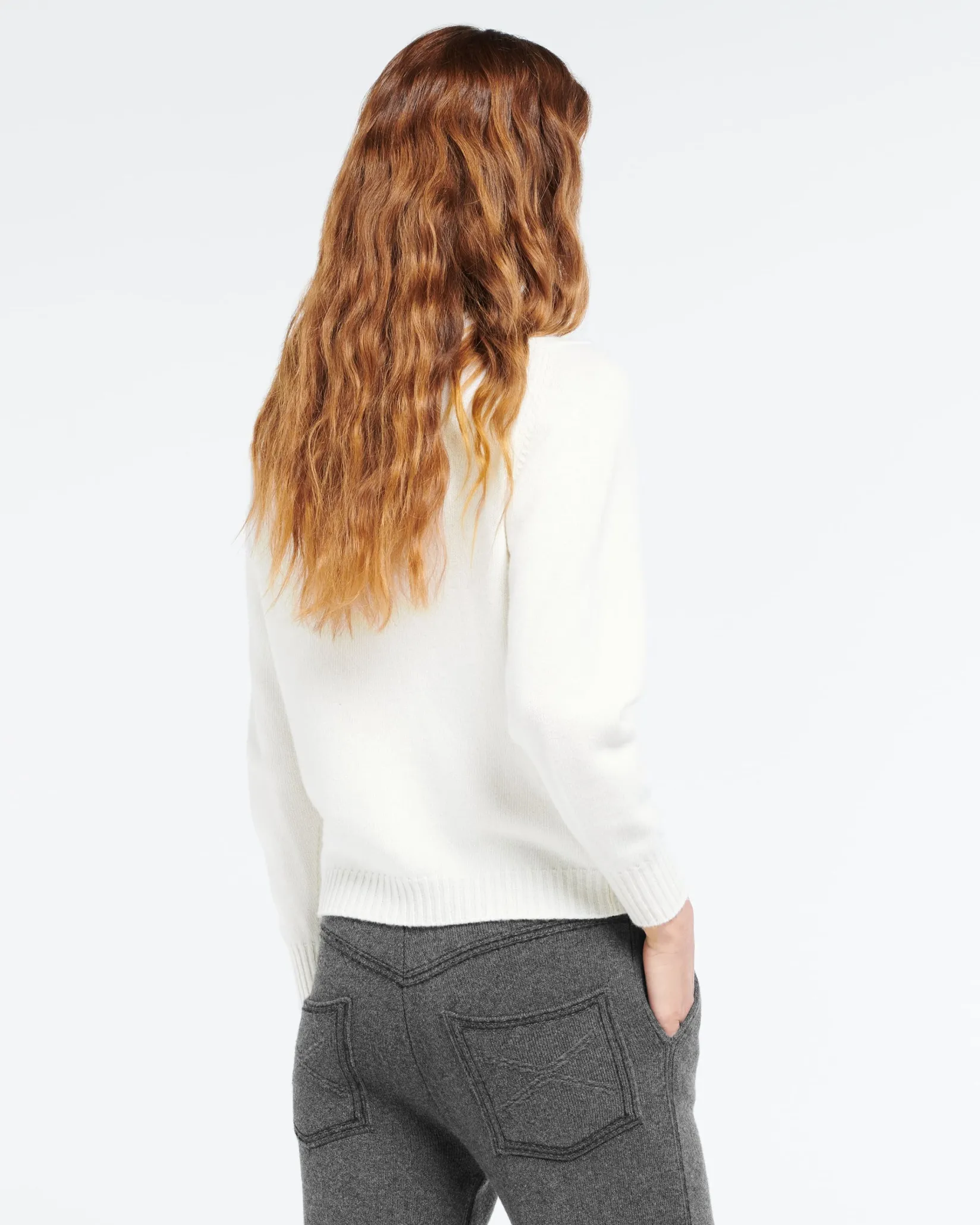 Women Barrie Wool jumper with ribbon detail